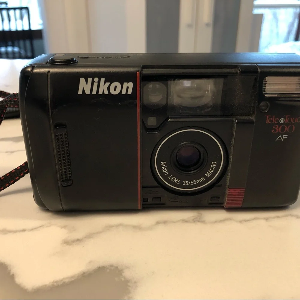 Nikon Tele Touch 300 AF Nikon Lens 35/55mm Macro 5486673 Untested